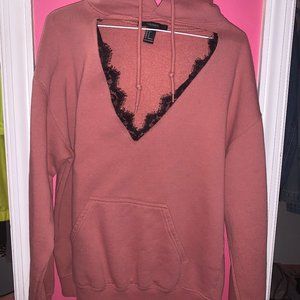 Mauve Cutout Sweatshirt